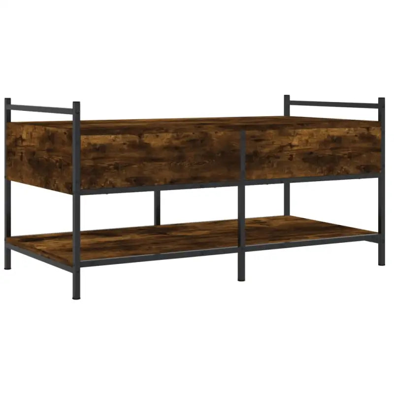 Salontafel met bewerkt hout en verstelbare poten voor elegante woonkamer - Salontafels