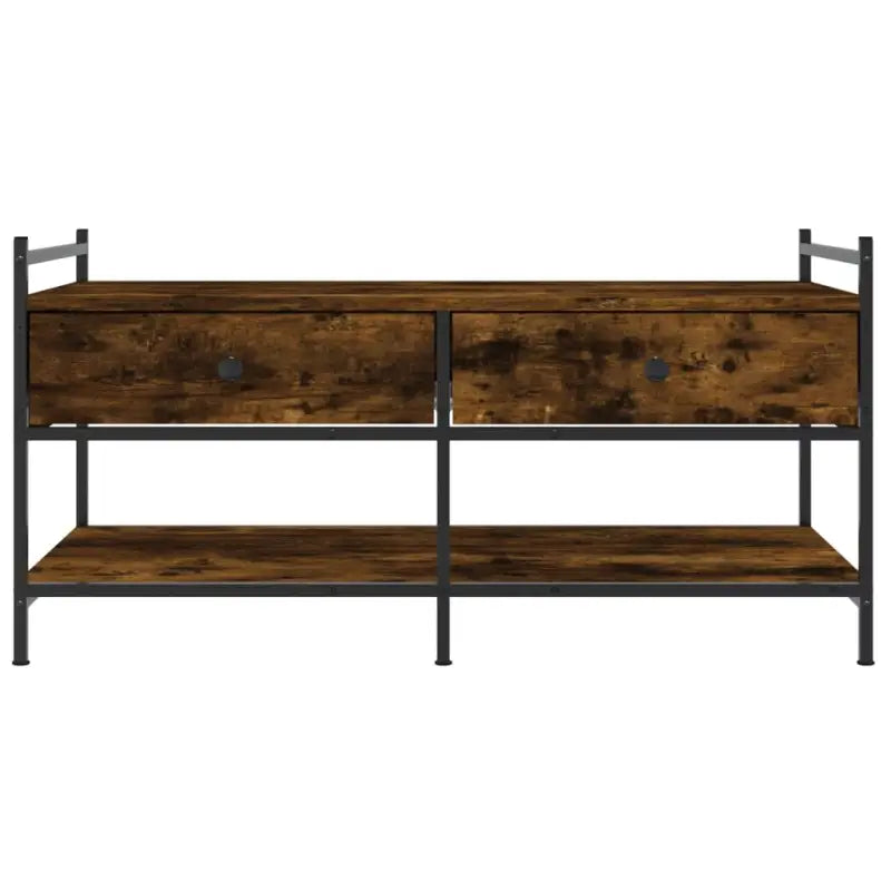 Salontafel met bewerkt hout en verstelbare poten voor elegante woonkamer - Salontafels
