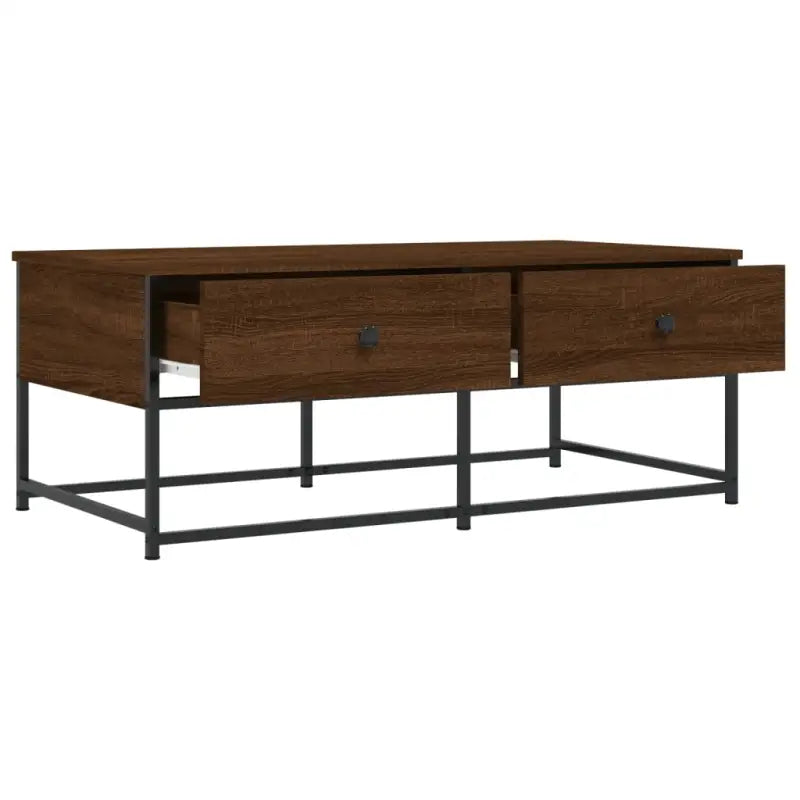 Salontafel met bewerkt hout en verstelbare poten voor elegantie - Salontafels