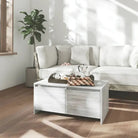 Salontafel met bewerkt hout met modern en tijdloos ontwerp - Grijs sonoma / 1 - Salontafels
