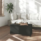 Salontafel met bewerkt hout met modern en tijdloos ontwerp - Zwart / 1 - Salontafels