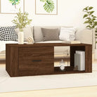 Salontafel met bewerkt hout voor een duurzame en stijlvolle woonkamer - bruin eikenkleur / 1 - Salontafels