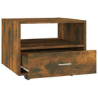 Salontafel met bewerkt hout voor een stijlvolle en stabiele woonkamer``` - Gerookt eiken / 1 - Salontafels