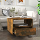 Salontafel met bewerkt hout voor een stijlvolle en stabiele woonkamer``` - Gerookt eiken / 1 - Salontafels