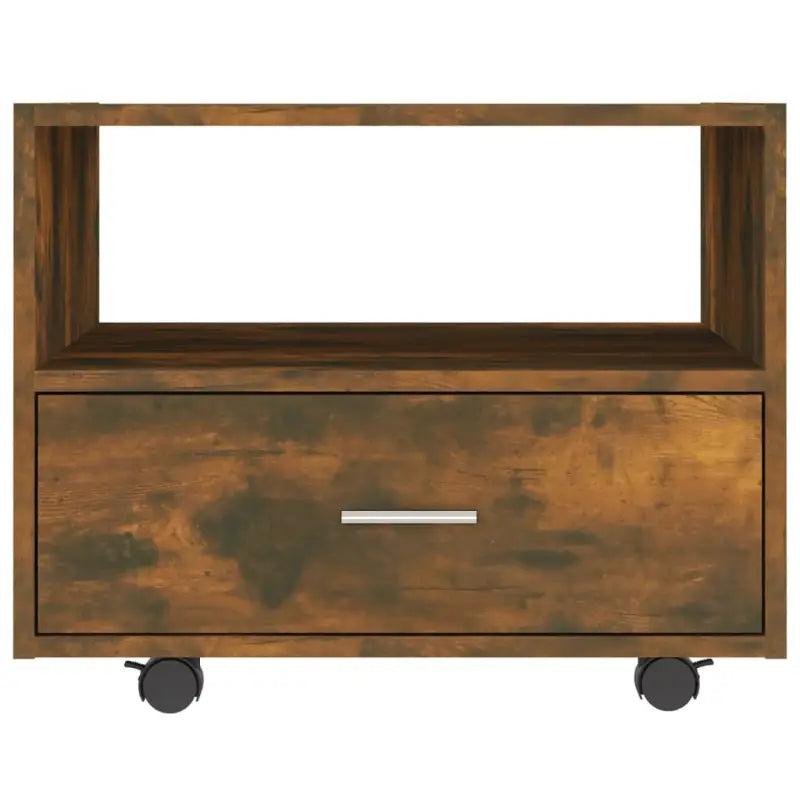 Salontafel met bewerkt hout voor een stijlvolle en stabiele woonkamer``` - Gerookt eiken / 1 - Salontafels