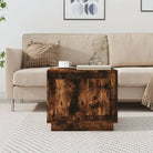 Salontafel met bewerkt hout voor een stijlvolle woonkamer uitstraling - Gerookt eiken / 1 - Salontafels