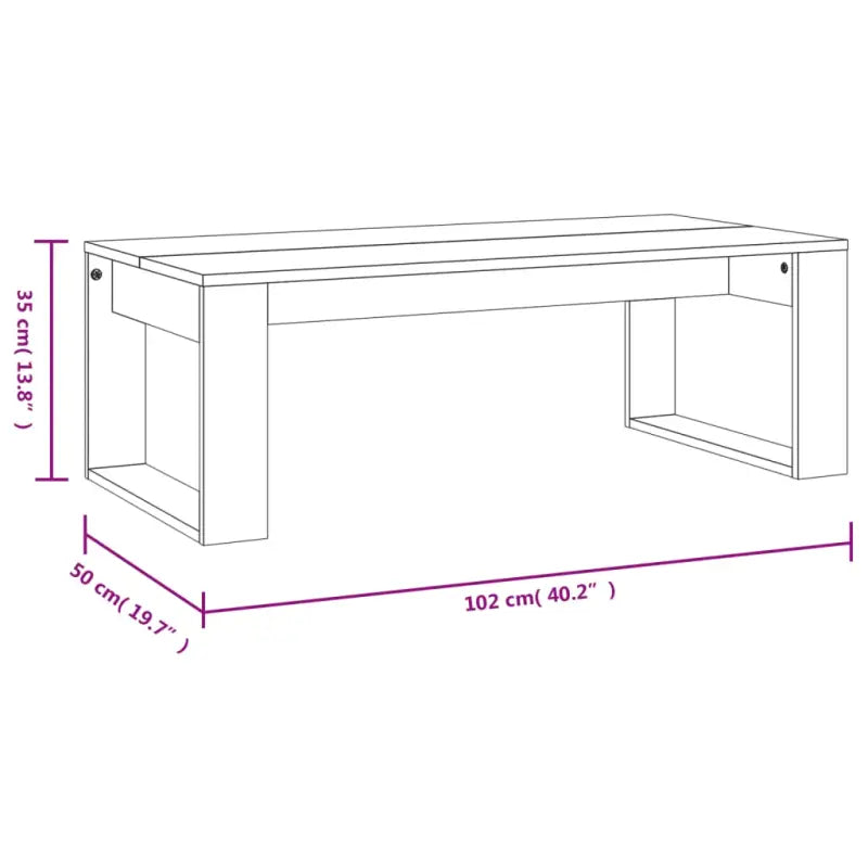 Salontafel met bewerkt hout voor elegante en stabiele woonkameraccessoire - Salontafels