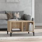 Salontafel met bewerkt hout voor industriële charme en opbergruimte - Sonoma eiken / 1 - Salontafels