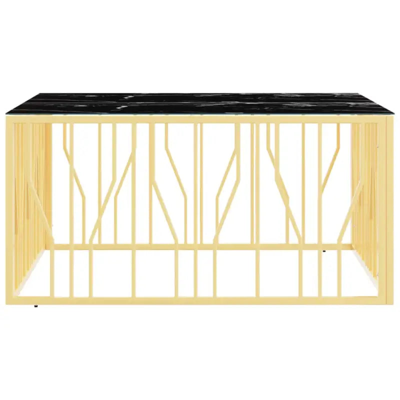 Salontafel met gehard glas en roestvrij staal in modern ontwerp - Salontafels