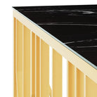 Salontafel met gehard glas en roestvrij staal in modern ontwerp - Salontafels