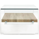 Salontafel met gehard veiligheidsglas voor eigentijdse charme - Salontafels