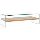 Salontafel met gehard veiligheidsglas voor eigentijdse charme - 98 x 45 x 31 cm / 1 - Salontafels