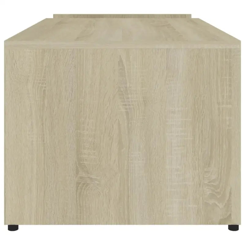 Salontafel met geometrische vorm en bewerkt hout voor een chique look - Salontafels