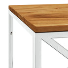 Salontafel met glazen blad en roestvrij staal voor een moderne uitstraling - Salontafels