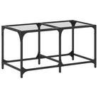Salontafel met glazen blad voor een elegante woonkamer uitstraling - Salontafels