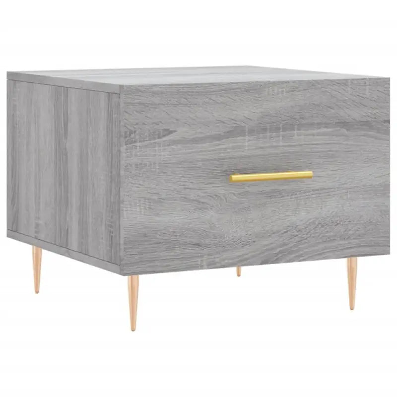 Salontafel met grijs Sonoma Eiken en ijzeren poten voor elegante woonkamer - Salontafels
