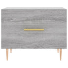 Salontafel met grijs Sonoma Eiken en ijzeren poten voor elegante woonkamer - Salontafels