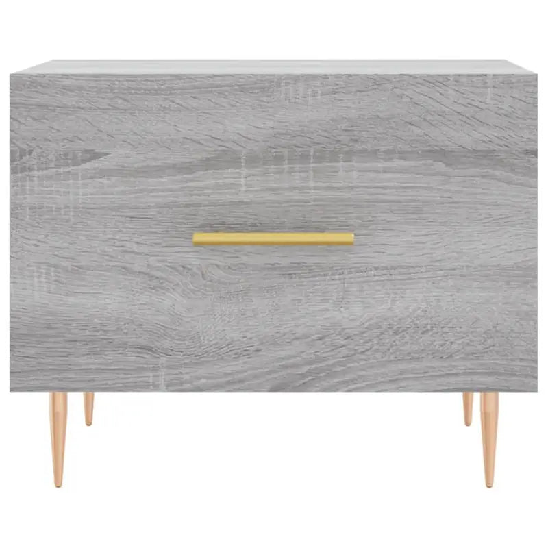 Salontafel met grijs Sonoma Eiken en ijzeren poten voor elegante woonkamer - Salontafels