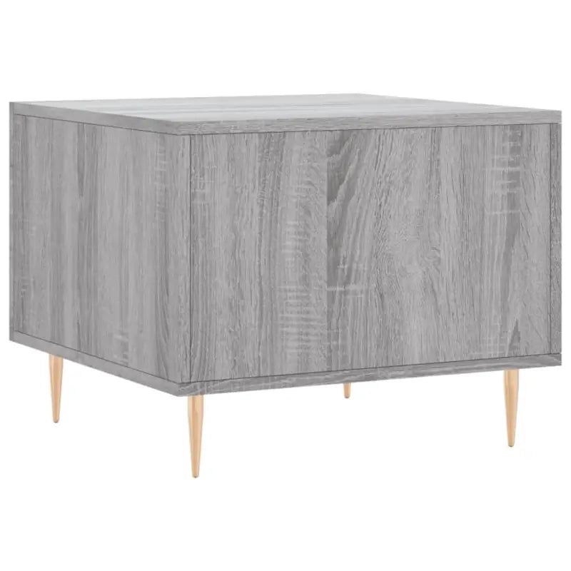 Salontafel met grijs Sonoma Eiken en ijzeren poten voor elegante woonkamer - Salontafels