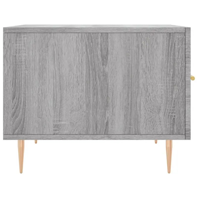 Salontafel met grijs Sonoma Eiken en ijzeren poten voor elegante woonkamer - Salontafels
