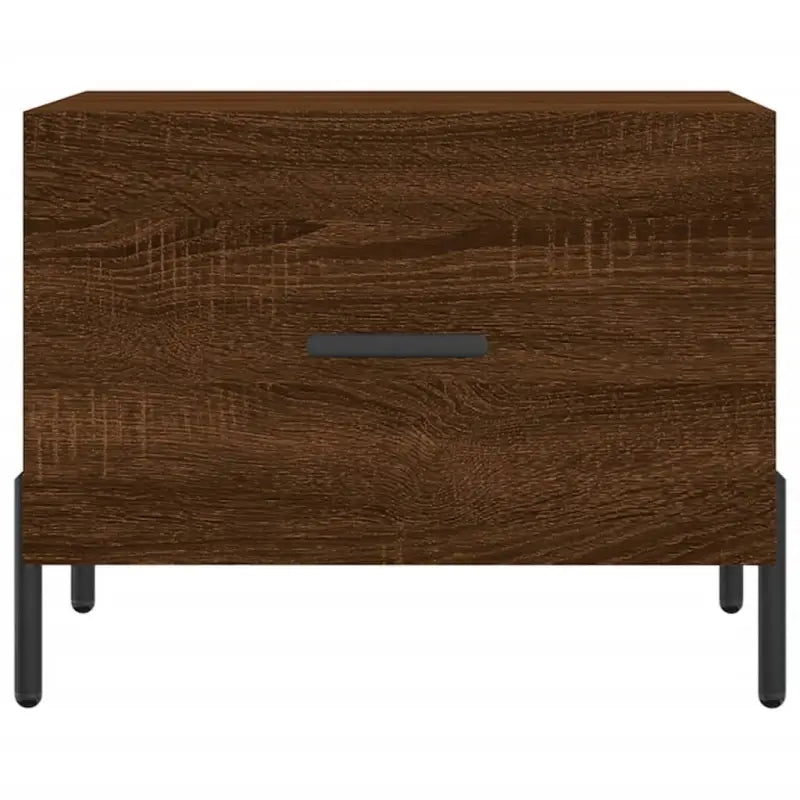Salontafel met ijzeren poten en bewerkt hout voor een elegante woonkamer - Salontafels