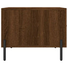 Salontafel met ijzeren poten en bewerkt hout voor een elegante woonkamer - Salontafels