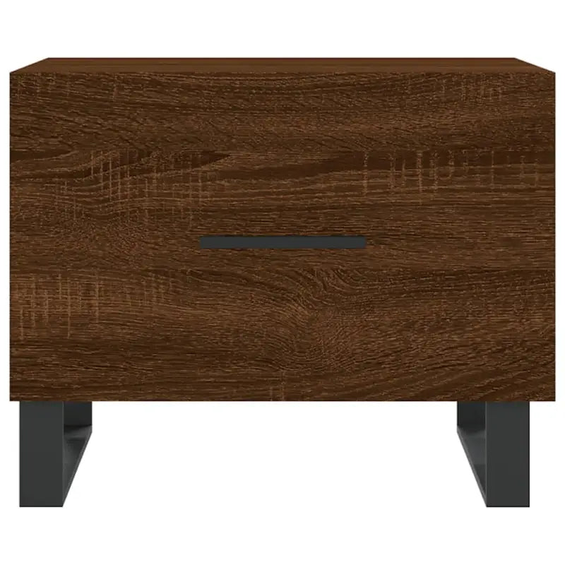 Salontafel met ijzeren poten en bewerkt hout voor een stijlvolle woonkamer - Salontafels