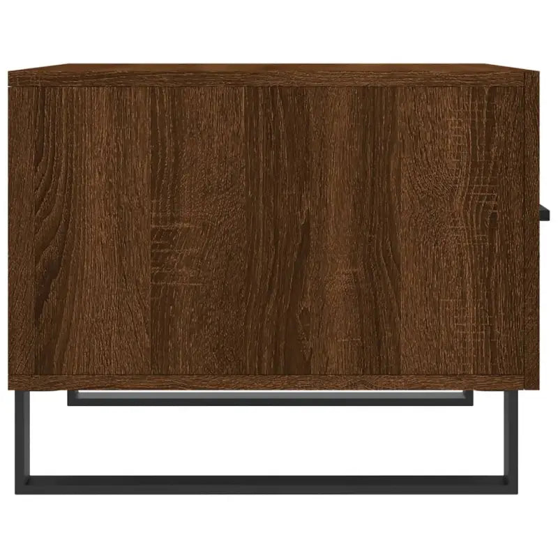 Salontafel met ijzeren poten en bewerkt hout voor een stijlvolle woonkamer - Salontafels