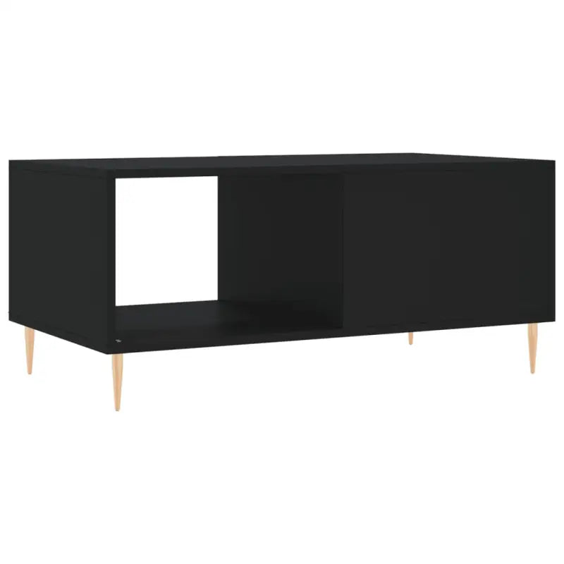 Salontafel met ijzeren poten en bewerkt hout voor elegante woonkamerstijl - Salontafels