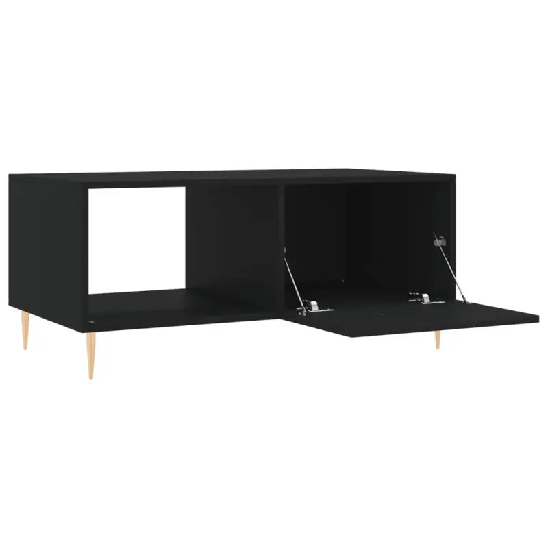 Salontafel met ijzeren poten en bewerkt hout voor elegante woonkamerstijl - Salontafels