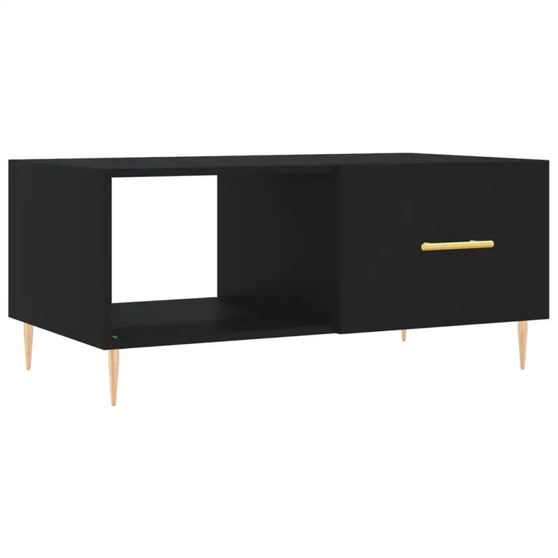 Salontafel met ijzeren poten en bewerkt hout voor elegante woonkamerstijl - Salontafels