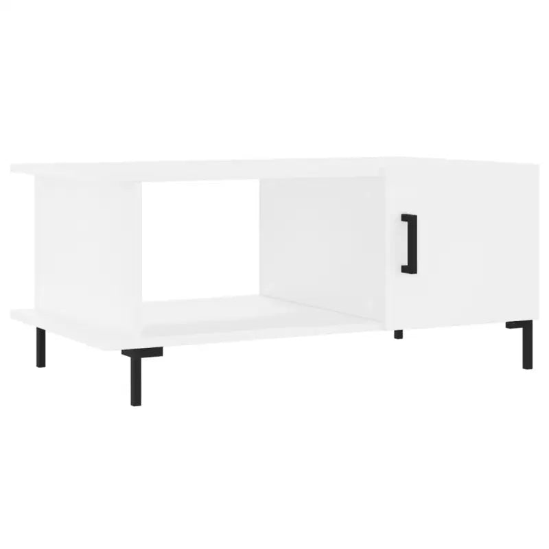 Salontafel met ijzeren poten en bewerkt hout voor elegante woonkamer - Salontafels