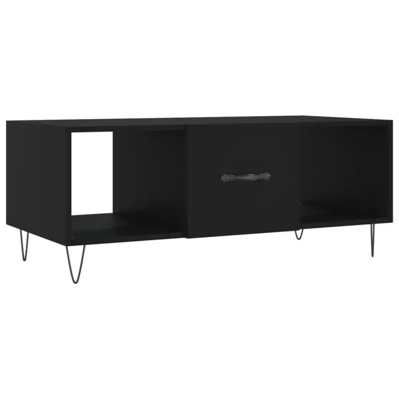 Salontafel met ijzeren poten en bewerkt hout voor elegante woonkamer - Salontafels