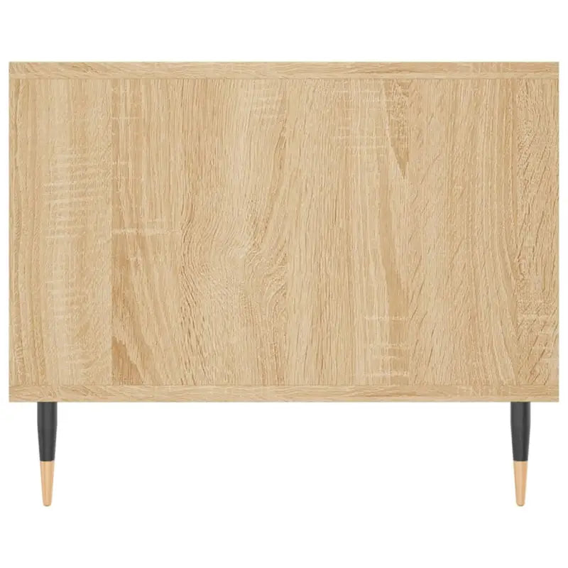 Salontafel met ijzeren poten en bewerkt hout voor elegante woonkamer - Salontafels