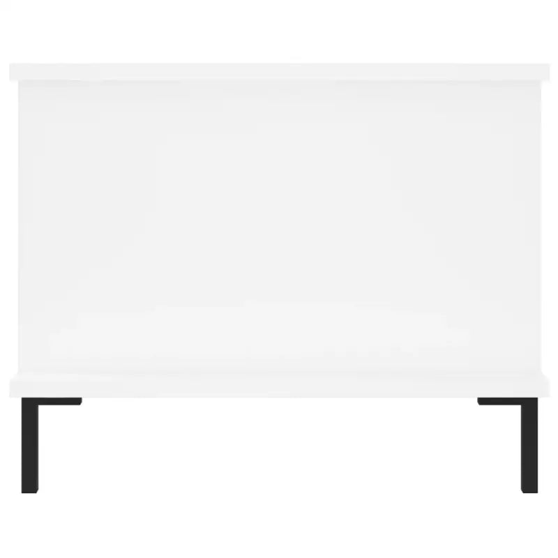 Salontafel met ijzeren poten en bewerkt hout voor elegante woonkamer - Salontafels