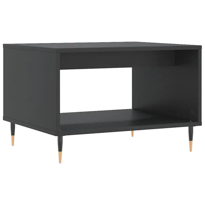 Salontafel met ijzeren poten en bewerkt hout voor elegante woonstijl - Salontafels