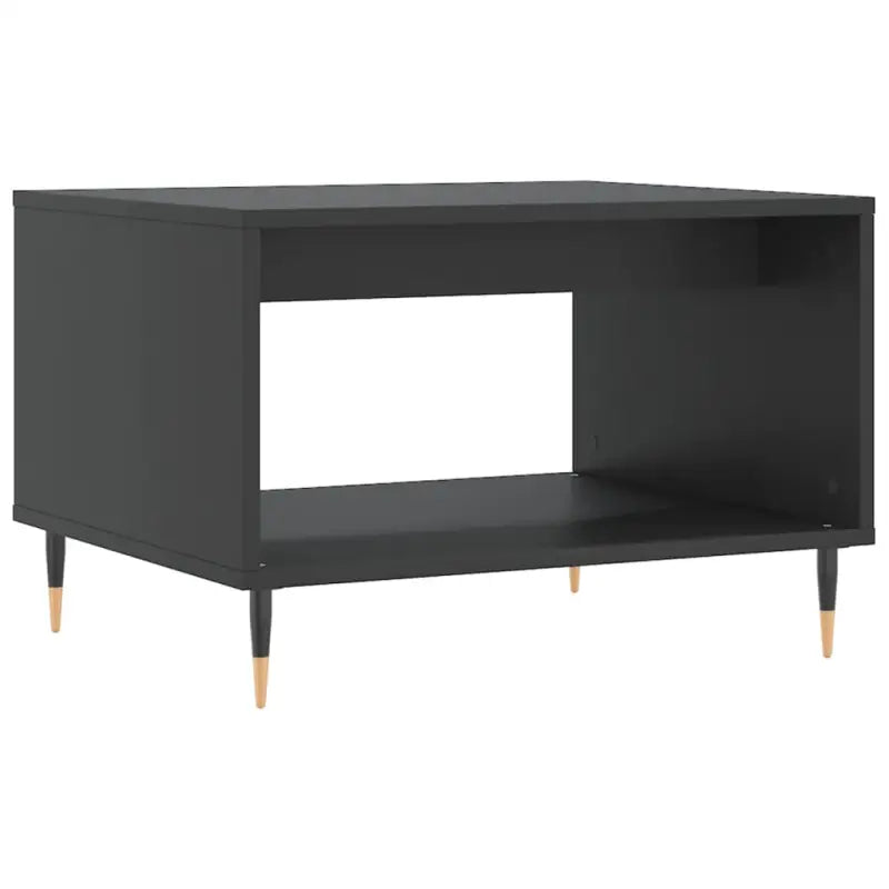 Salontafel met ijzeren poten en bewerkt hout voor elegante woonstijl - Salontafels