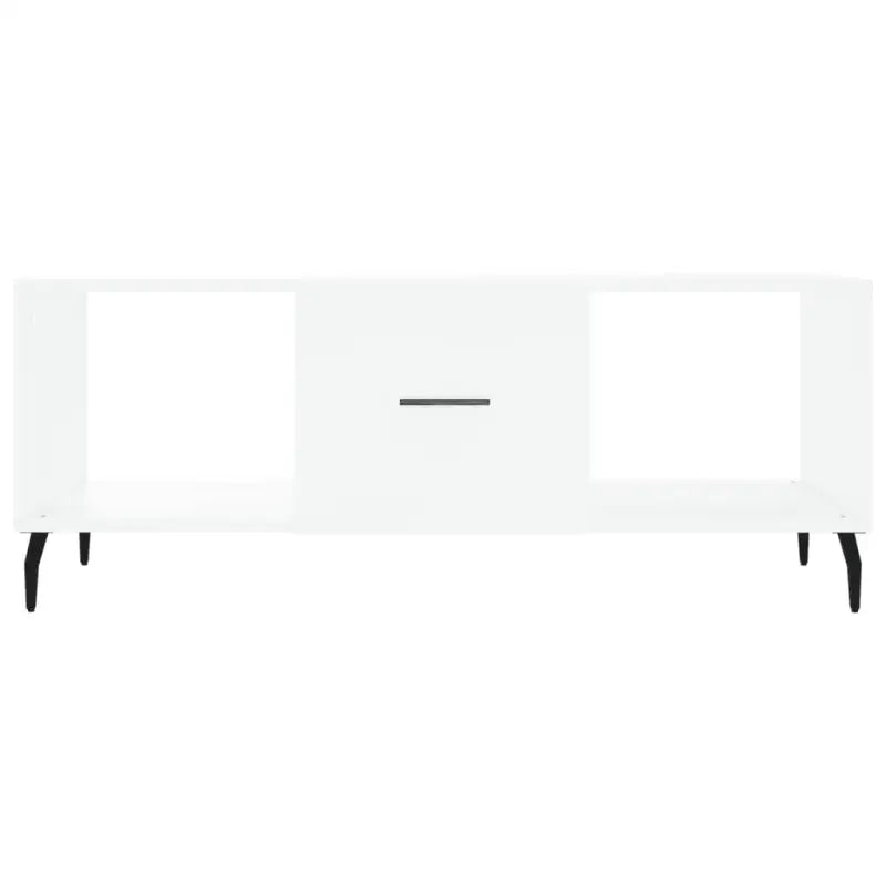 Salontafel met ijzeren poten en bewerkt hout voor stijlvolle woonruimte - Salontafels