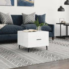 Salontafel met ijzeren poten en hoogglans wit bewerkt hout - Hoogglans wit / 1 - Salontafels