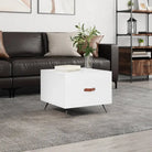 Salontafel met ijzeren poten en hoogglans wit bewerkt hout - Hoogglans wit / 1 - Salontafels