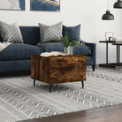 Salontafel met ijzeren poten en hoogglans wit bewerkt hout - Gerookt eiken / 1 - Salontafels