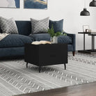 Salontafel met ijzeren poten en hoogglans wit bewerkt hout - Zwart / 1 - Salontafels