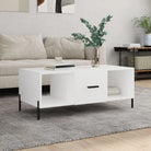 Salontafel met ijzeren poten in grijs Sonoma van bewerkt hout - Wit / 1 - Salontafels