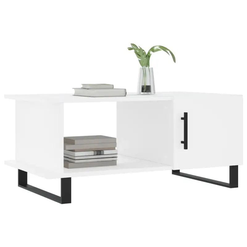 Salontafel met ijzeren poten van bewerkt hout voor een elegante woonkamer - Salontafels
