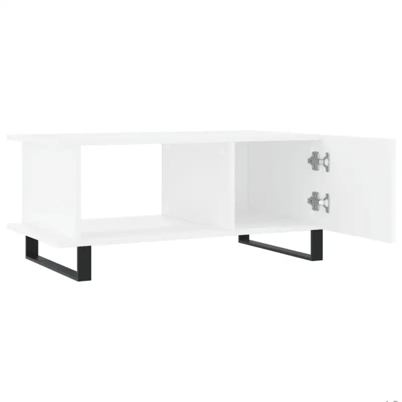 Salontafel met ijzeren poten van bewerkt hout voor een elegante woonkamer - Salontafels