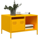 Salontafel met koudgewalst staal en verstelbare schroefpoten - Geel / 1 - Salontafels