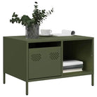 Salontafel met koudgewalst staal en verstelbare schroefpoten - Groen / 1 - Salontafels