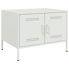 Salontafel met koudgewalst staal en verstelbare schroefpoten - Wit / 1 - Salontafels
