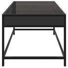 Salontafel met LED-infinity spiegel en bewerkt hout voor duurzame stijl - Salontafels