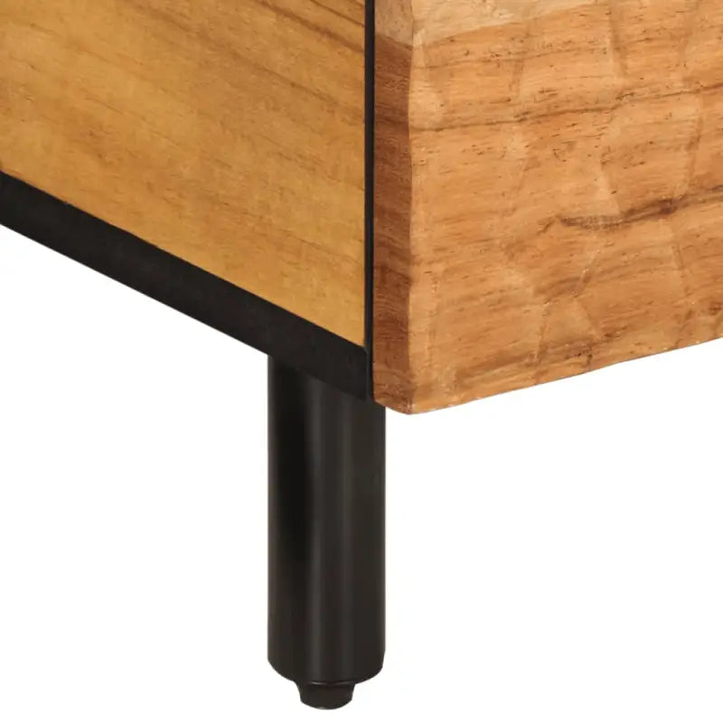 Salontafel met massief acaciahout en ijzeren poten voor elegante woonkamer - Salontafels